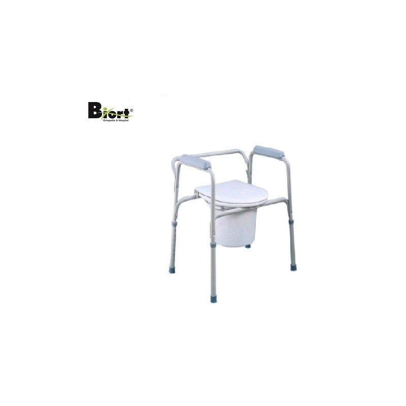 BIORT - Cadeira sanitária altura variável, aço pintado