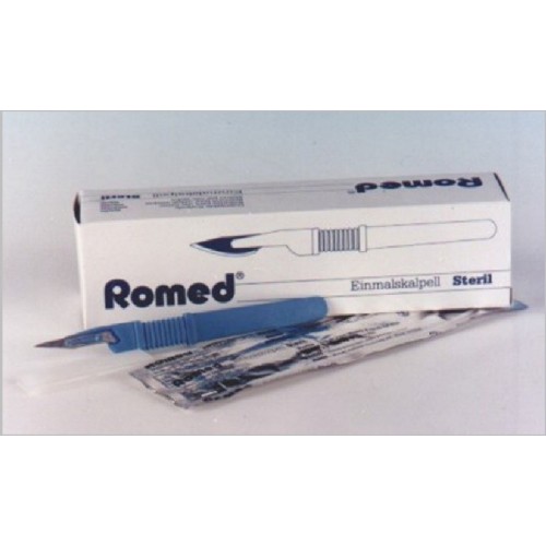 RM - Bisturi esterilizado com cabo, n.º 15 (10un)