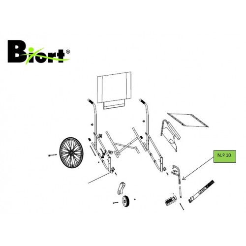 BIORT - Apoio pés completo, cinzento, Esq.º (n.º 10)