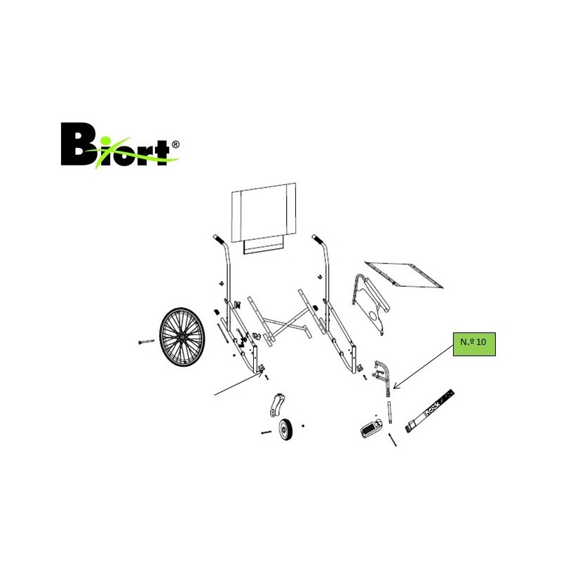 BIORT - Apoio pés completo, cinzento, Esq.º (n.º 10)
