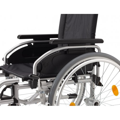 BB - Cadeira de rodas alumínio Pyro Star, roda PU ø600mm, T. 49