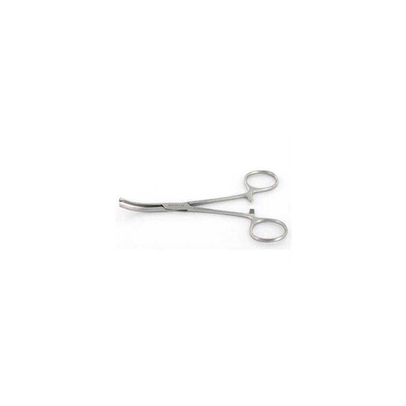 GM - Pinça Kocher curva 1x2 dentes, 20 cm