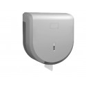 CP - Porta rolo papel higiénico Jumbo em ABS Luxe - Cor cinza/prata