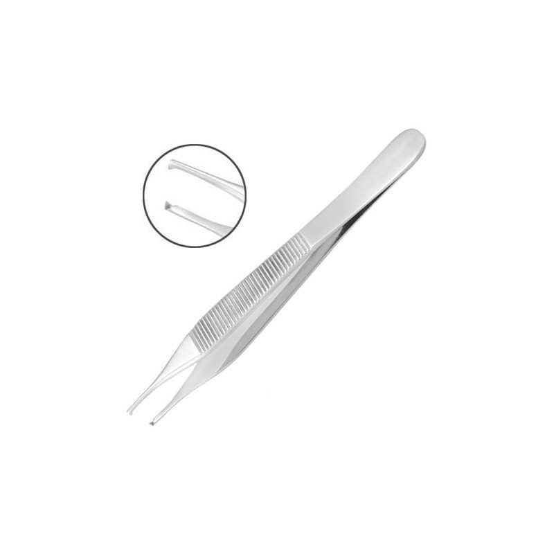 GM - Pinça dissecção com dente de rato 1:2 ADSON, 12cm