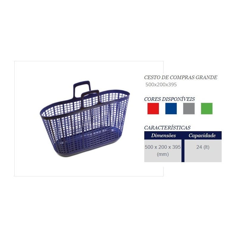 DP - Cesto grande de compras, 24 litros