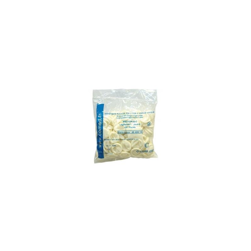 COMED - Dedeira enrolada látex, T. XL (100un)
