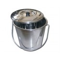 GM - Balde aço inox AISI304 com tampa, 12L