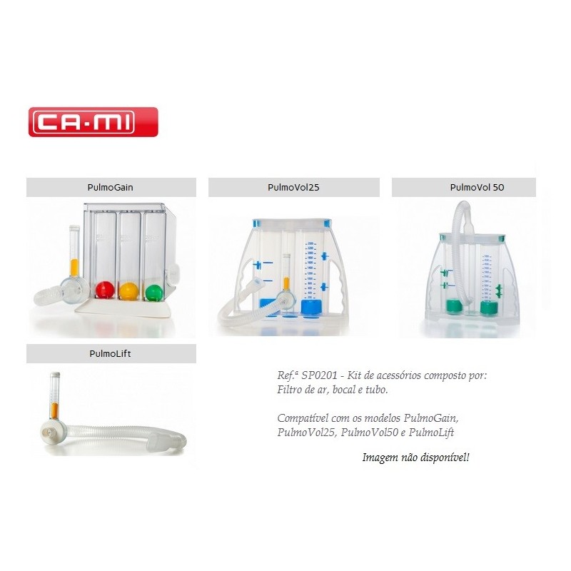 CA-MI - Kit espirómetros incentivo (filtro ar e tubo)