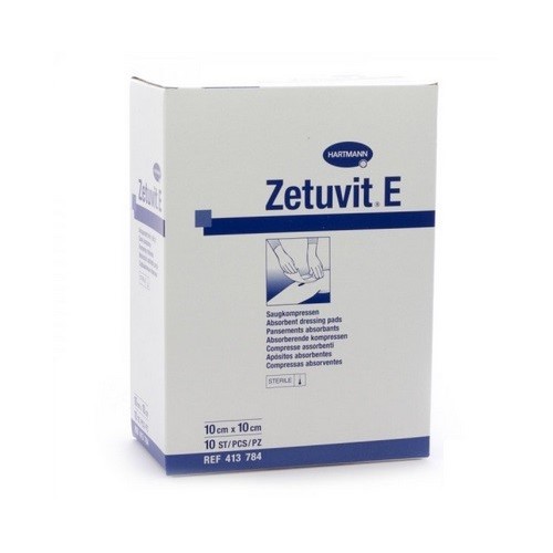 ZETUVIT - Compressa absorvente esterilizada, 10x10cm (25un)