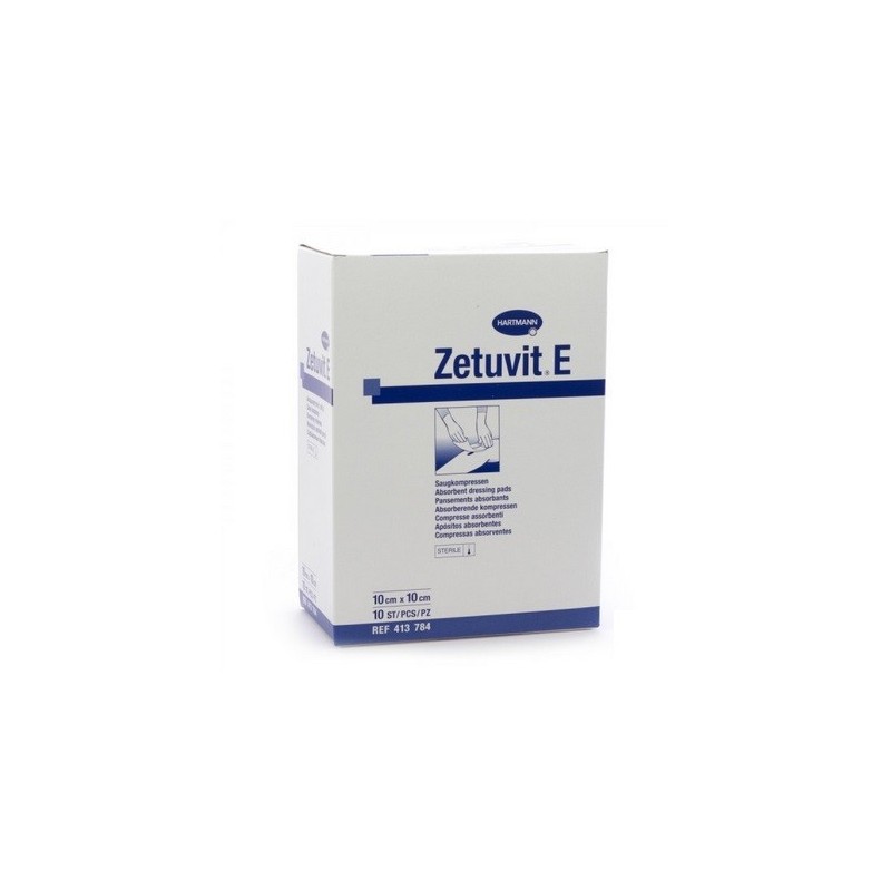 ZETUVIT - Compressa absorvente esterilizada, 10x10cm (25un)