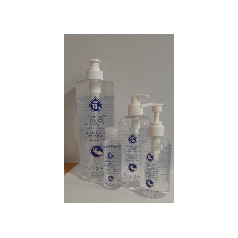 SM - Gel antissético desinfeção mãos 75% álcool, 250ml
