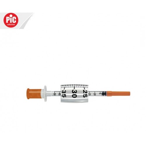 PIC - Seringa insulina com agulha, 5ml (100un)