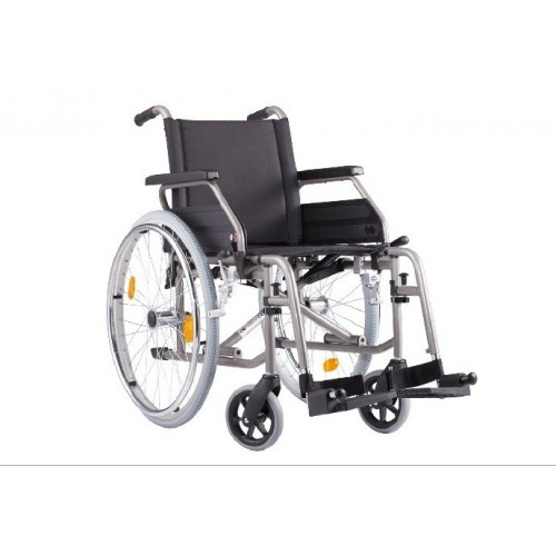 BB - Cadeira de rodas em aço ECON XXL, roda 600mm maciça (bariátrica)