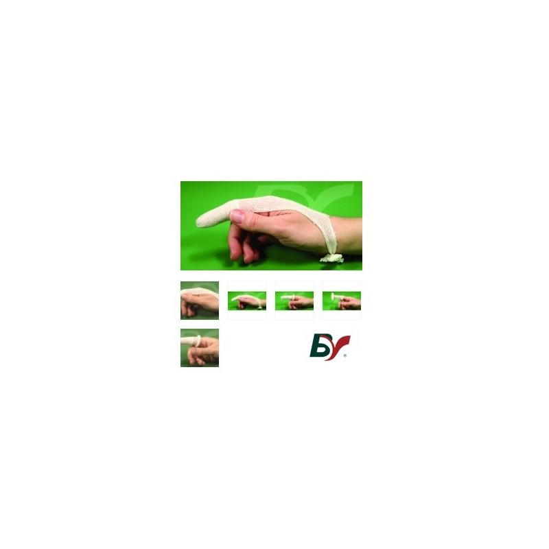 BV - Ligadura elástica  tubular para dedo, tamanho pequeno,  1.5cm (6un)