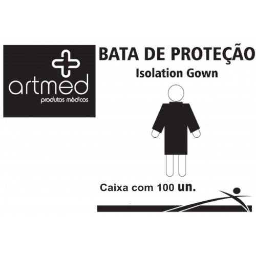 ARTMED - Bata proteção/isolamento, PP, 105x140cm (10)
