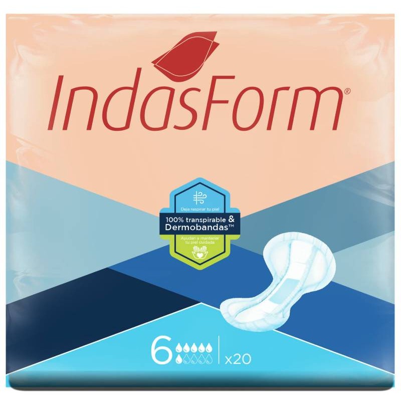 Indasform 6 - Penso incontinência anatómico (20un)