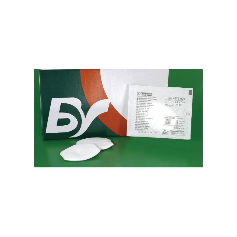 BV - Comp. oftálmica esterilizada, 100% alg., 5,6x7cm (60un)