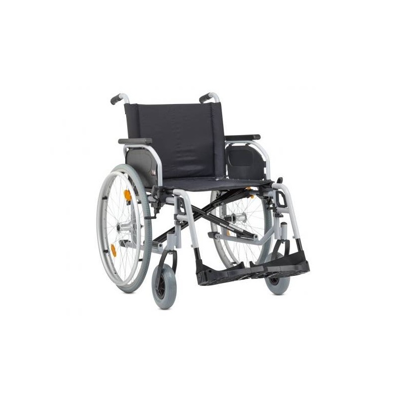 BB - Cadeira de rodas em aço ECOXL, roda 600mm maciça