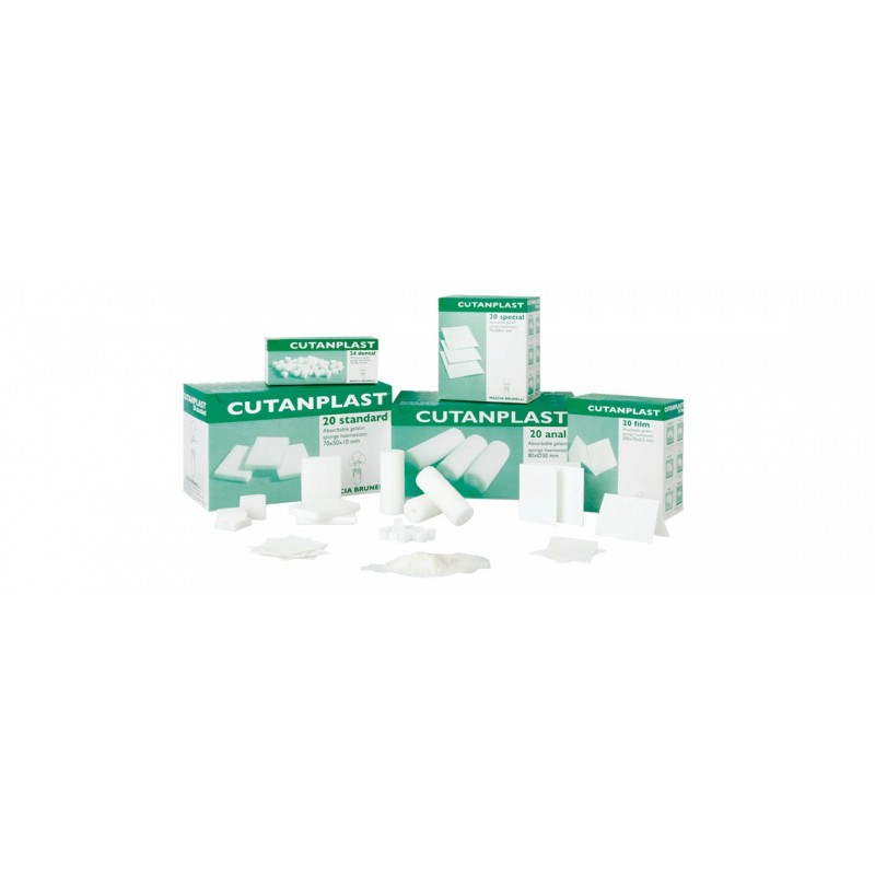CUTANPLAST-Esponja hemoestát gelatina standard 8x5x1 (20)