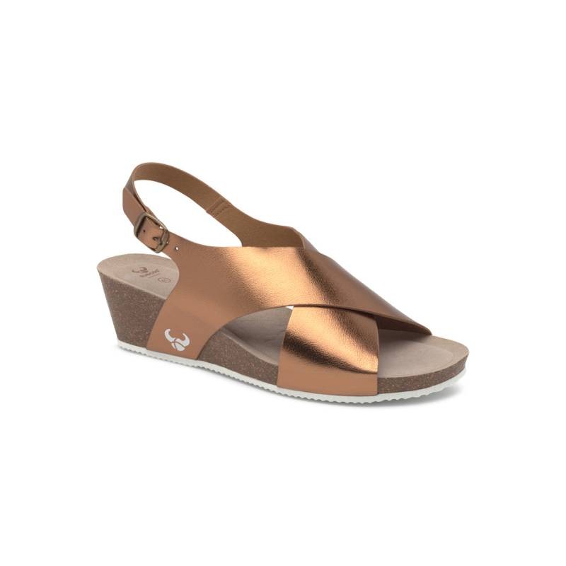 ROS - Sandália de Cunha Ergonómica Bronze