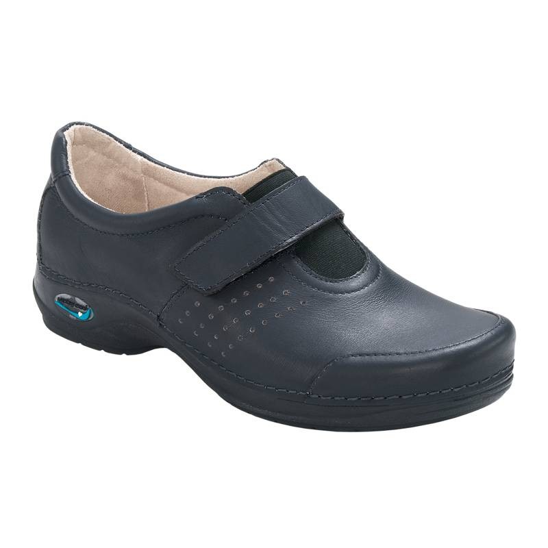 WashGo - Sapato fechado fecho velcro, Azul marinho