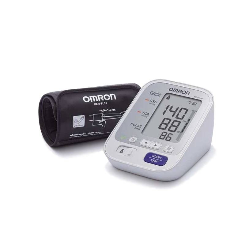 OMRON - Medidor de tensão arterial Omron M3 Intellisense - Braçadeira Intelli, precisão 360º