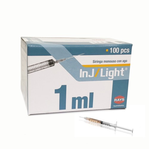 InJLight - Seringa Insulina Agulha de 1ml 26G 