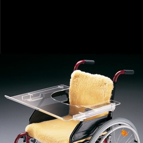 AD - Mesa transparente para cadeira de rodas