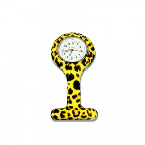 Relógio de enfermeira/o - Padrão Leopardo
