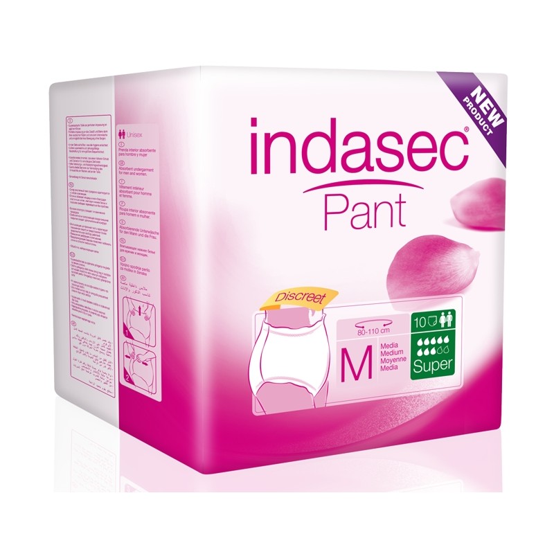 Indas - Indasec Discreet Pant Super (Cueca) M, (10un)