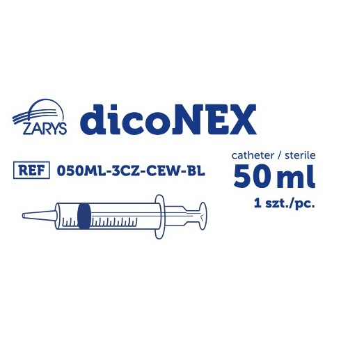 dicoNEX - Seringa 3P, Luer Lock (alimentação), 50ml (25)