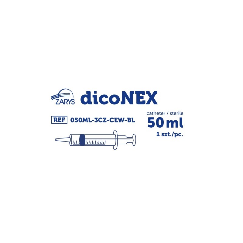 dicoNEX - Seringa 3P, Luer Lock (alimentação), 50ml (25)