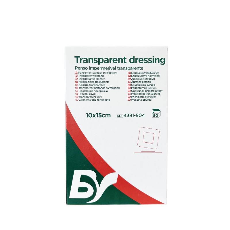 BV - Penso impermeável transparente com compressa, 15x10cm (50un)