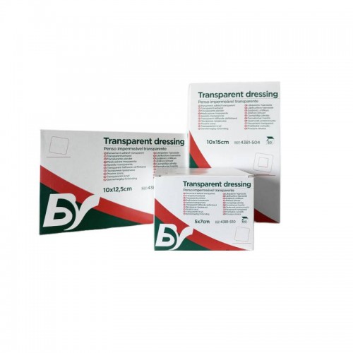 BV - Penso impermeável transparente com compressa, 20x10cm (50un)