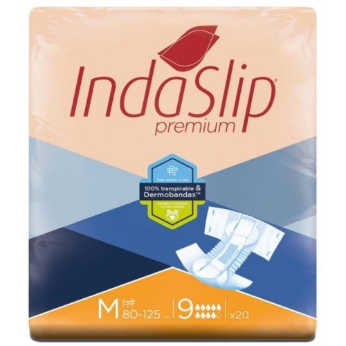 Indas - Fralda de Adulto Indaslip Premium Air Soft M9 (20un)