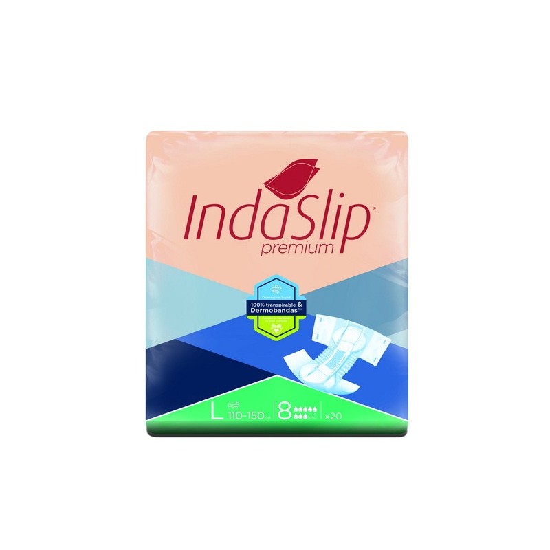 INDAS - Fralda de Adulto - Indaslip Premium Air Soft L8 (20un)