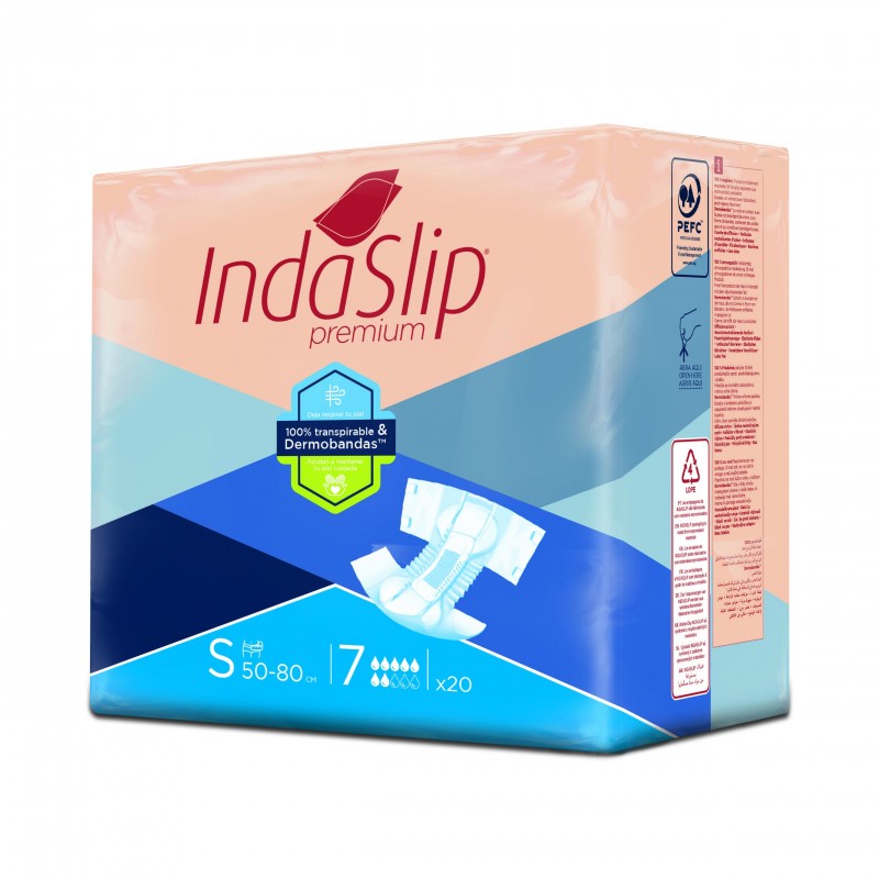 INDAS - Fralda de Adulto - Indaslip PremiumAir Soft S8 (20un)