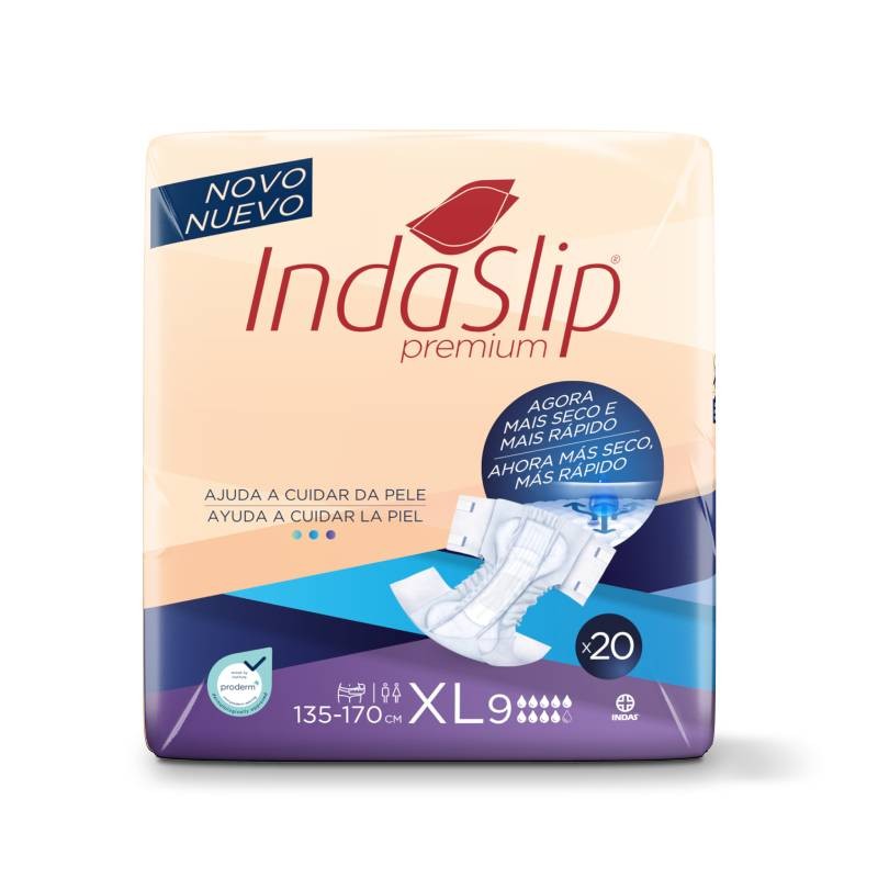 INDAS - Fralda de Adulto - Indaslip Premium Air Soft XL9 (20un)