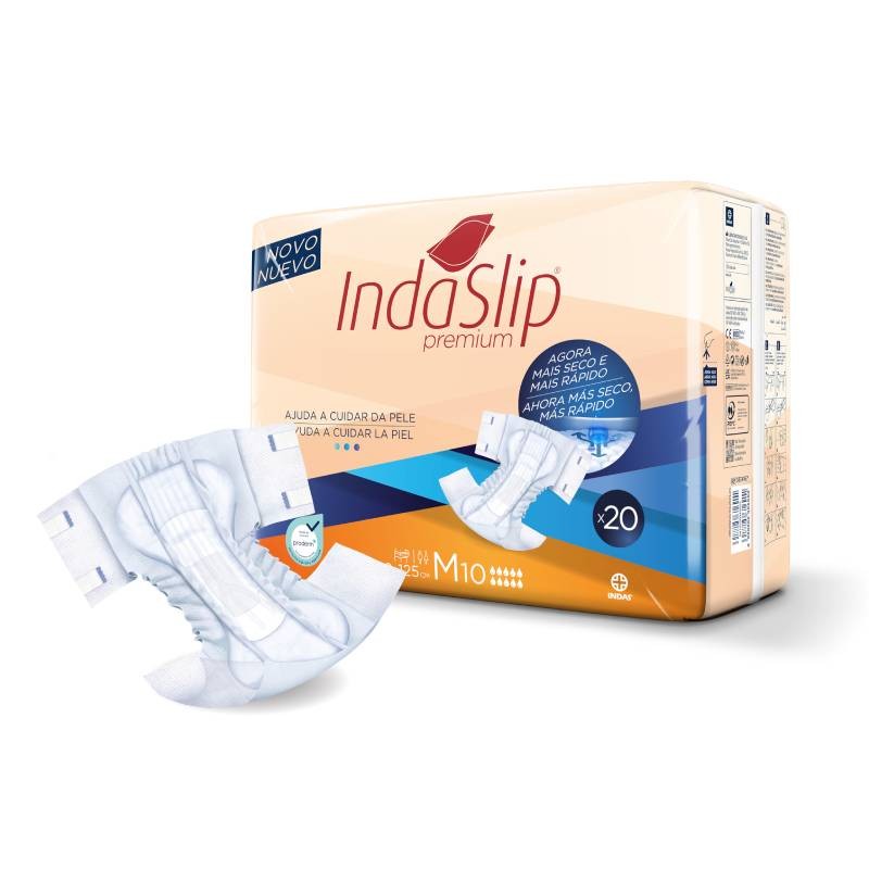 INDAS - Fralda de Adulto - Indaslip Premium Air Soft M10 (20un)