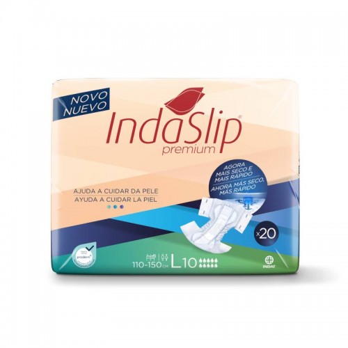 INDAS - Fralda de Adulto - Indaslip Premium Air Soft L10 (20un)