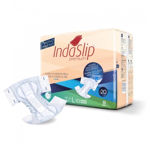 INDAS - Fralda de Adulto - Indaslip Premium Air Soft L10 (20un)