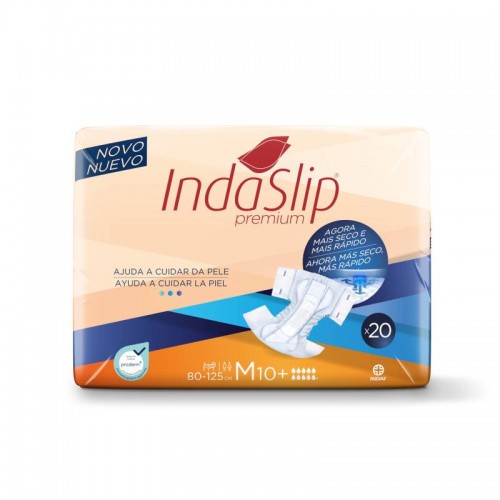 INDAS - Fralda de Adulto - Indaslip Premium Air Soft M10+ (20un)