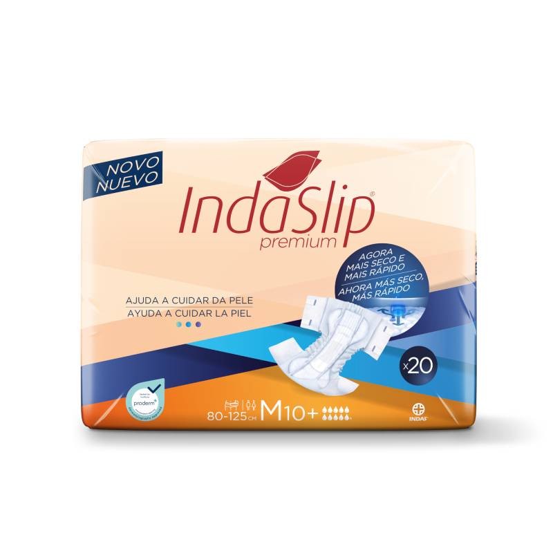 INDAS - Fralda de Adulto - Indaslip Premium Air Soft M10+ (20un)