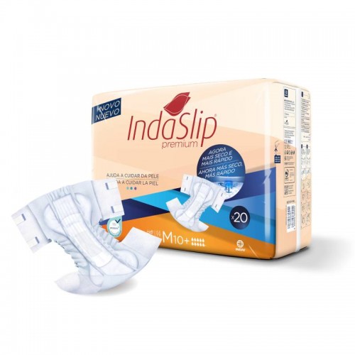 INDAS - Fralda de Adulto - Indaslip Premium Air Soft M10+ (20un)