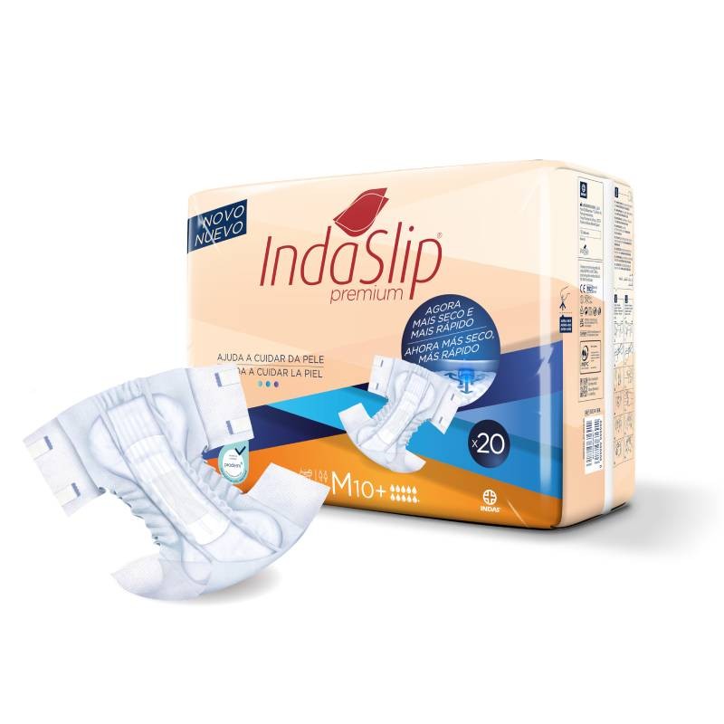 INDAS - Fralda de Adulto - Indaslip Premium Air Soft M10+ (20un)