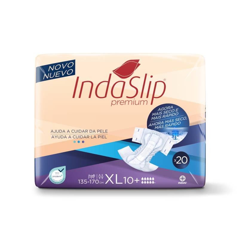 INDAS - Fralda de Adulto - Indaslip Premium Air Soft XL10+ (20un)
