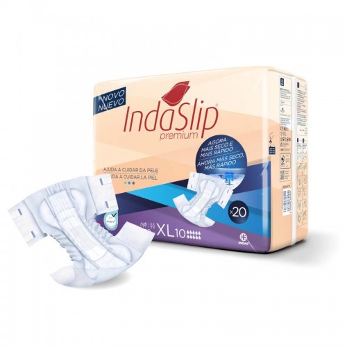 INDAS - Fralda de Adulto - Indaslip Premium Air Soft XL10 (20un)