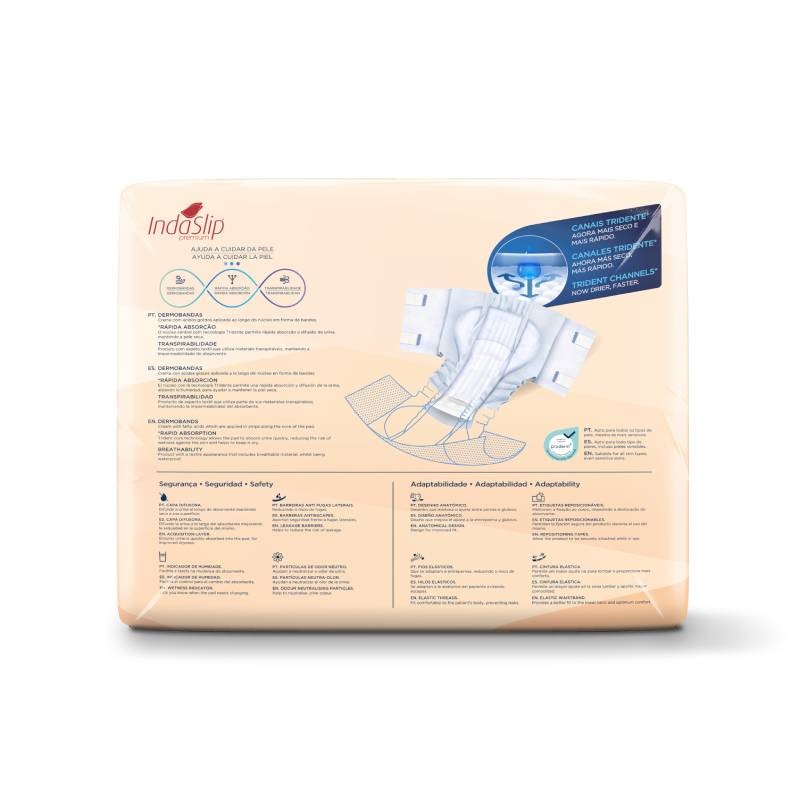 INDAS - Fralda de Adulto - Indaslip Premium Air Soft XL10 (20un)