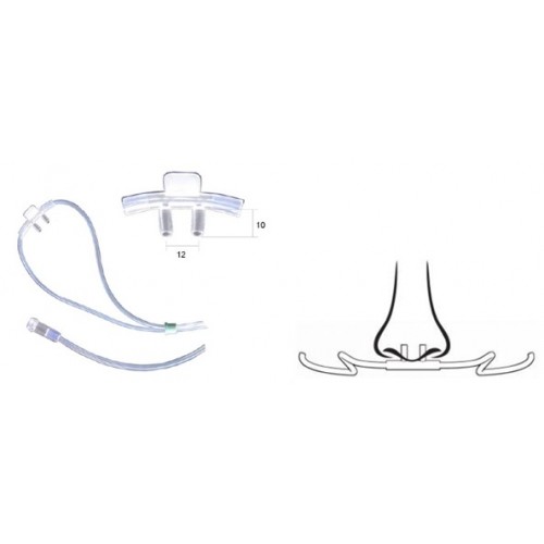 FIAB - Cânula (óculos) nasal com tubo oxigénio, ADULTO,  2,10mt (1un)