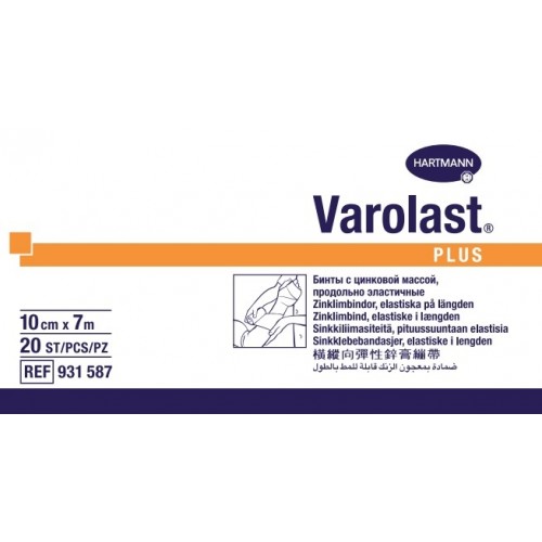 VAROLAST PLUS - Ligadura elástica óxido zinco, 10cmx7mt (un)